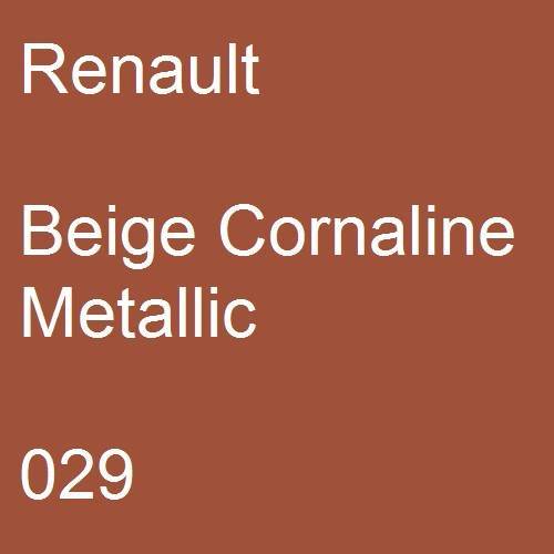 Renault, Beige Cornaline Metallic, 029.
